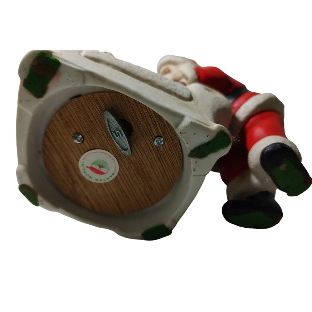 Kurt S Adler Ceramic Santa Claus and Child Musical Figurine‎ Christmas Works See